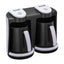 Aparat pentru preparat cafea turceasca Hausberg HB-3820AB, 2 recipiente, 400+400 W, avertizare sonora si luminoasa, Alb/Negru