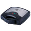 Sandwich maker 3 in 1 HAUSBERG HB-3514IN, 700-800 W, 3 placi detasabile anti-aderente, Termostat, Negru/Inox