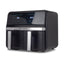 Friteuza dubla cu aer cald HAUSBERG HB-2373NG, 2200-2400W, capacitate 8.4L, termostat reglabil cu afisaj LED, control digital individual, 14 programe prestabilite, temporizator 60 min, ventilator de racire, Negru