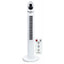 Ventilator turn digital Hausberg HB-5958AB, 55W, 45 inch, 3 viteze, temporizator 24h, LED, oscilatie, telecomanda, alb
