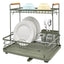 Suport dublu vase metalic Hausberg HB-H LUX 166 cu tava scurgere