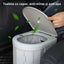 Toaleta Portabila Pliabila, Pentru Camping, Rulota, Cabana, Material ABS+PU, Compact si Usor, Gri