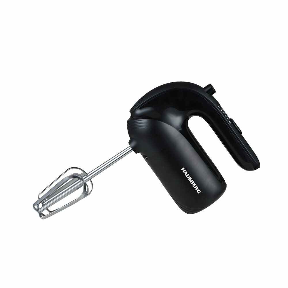 Mixer de mana HAUSBERG HB-4215NG, 250W, 5 viteze, Nivel zgomot 85 dB, Accesorii incluse, Negru Imagine principală a produsului