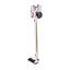 Aspirator vertical Hausberg HB-2027, putere 220W, fara sac, capacitate 0.25 l, filtre lavabile, 2 viteze, perie rotativa, timp de lucru 20-40 min, Alb