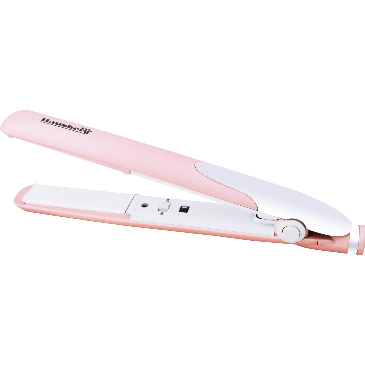 Placa de par 2 in 1 pentru ondulare, si indreptare, Hausberg HB32RZ, Putere 30W, Incalzire rapida, Roz Imagine principală a produsului