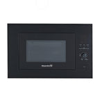 Cuptor cu microunde incorporabil Hausberg HB-8070NG, 25 l, Putere nominală de ieșire a cuptorului cu microunde: 900W, putere de intrare: 1400W, putere grătar: 1000W, Grill, Control digital, Negru