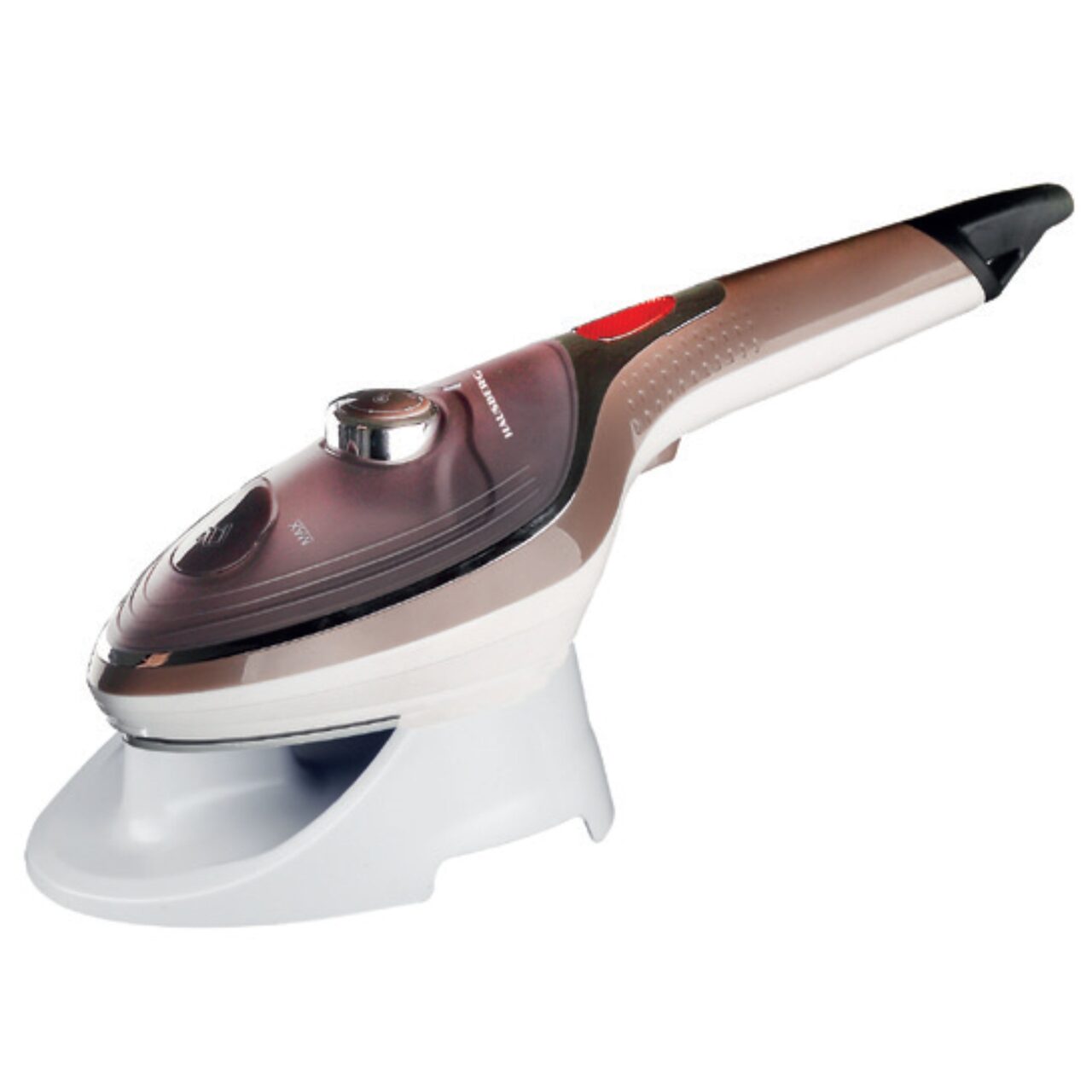 Fier de calcat vertical cu talpa ceramica Hausberg HB-7885MR, 900-1000W ,accesoriu detasabil cu 2 perie, Maro Imagine principală a produsului