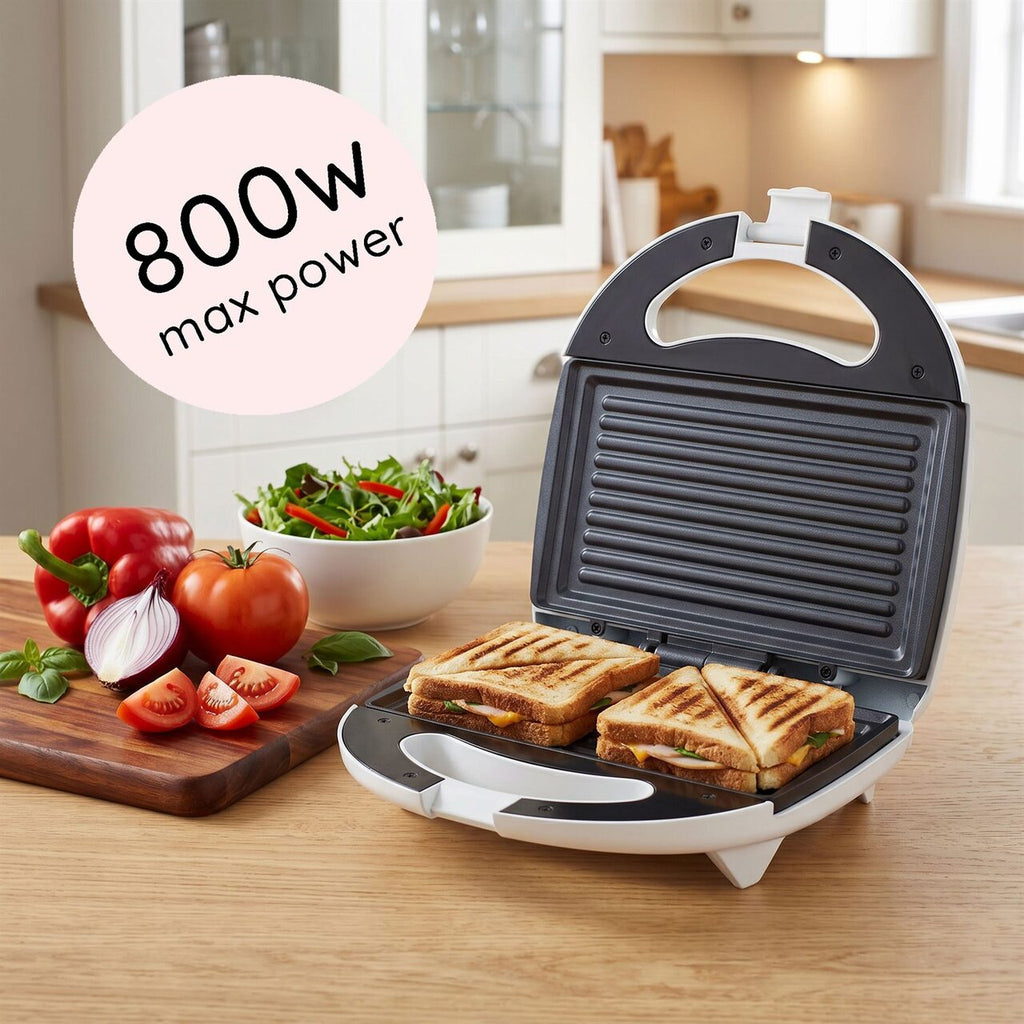 Sandwich Maker Hausberg HB-3510, 800 w, Alb