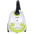 Aspirator cu sac Hausberg HB2080VR, 1500W, Capacitate 1.5L, Alb/Verde