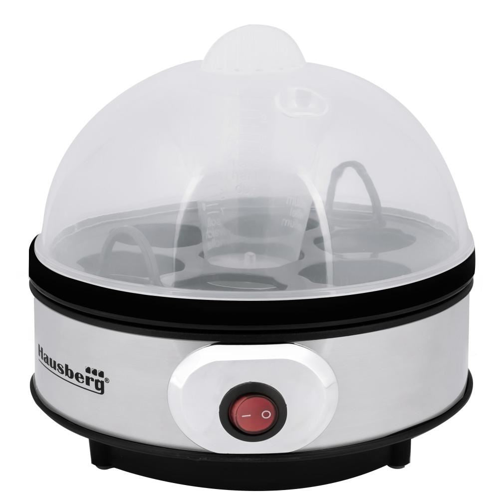 Fierbator Electric pentru Oua , 350 W, Capacitate 7 Oua, Cronometru, Inox + Plastic, Hausberg HB2215 Imagine principală a produsului
