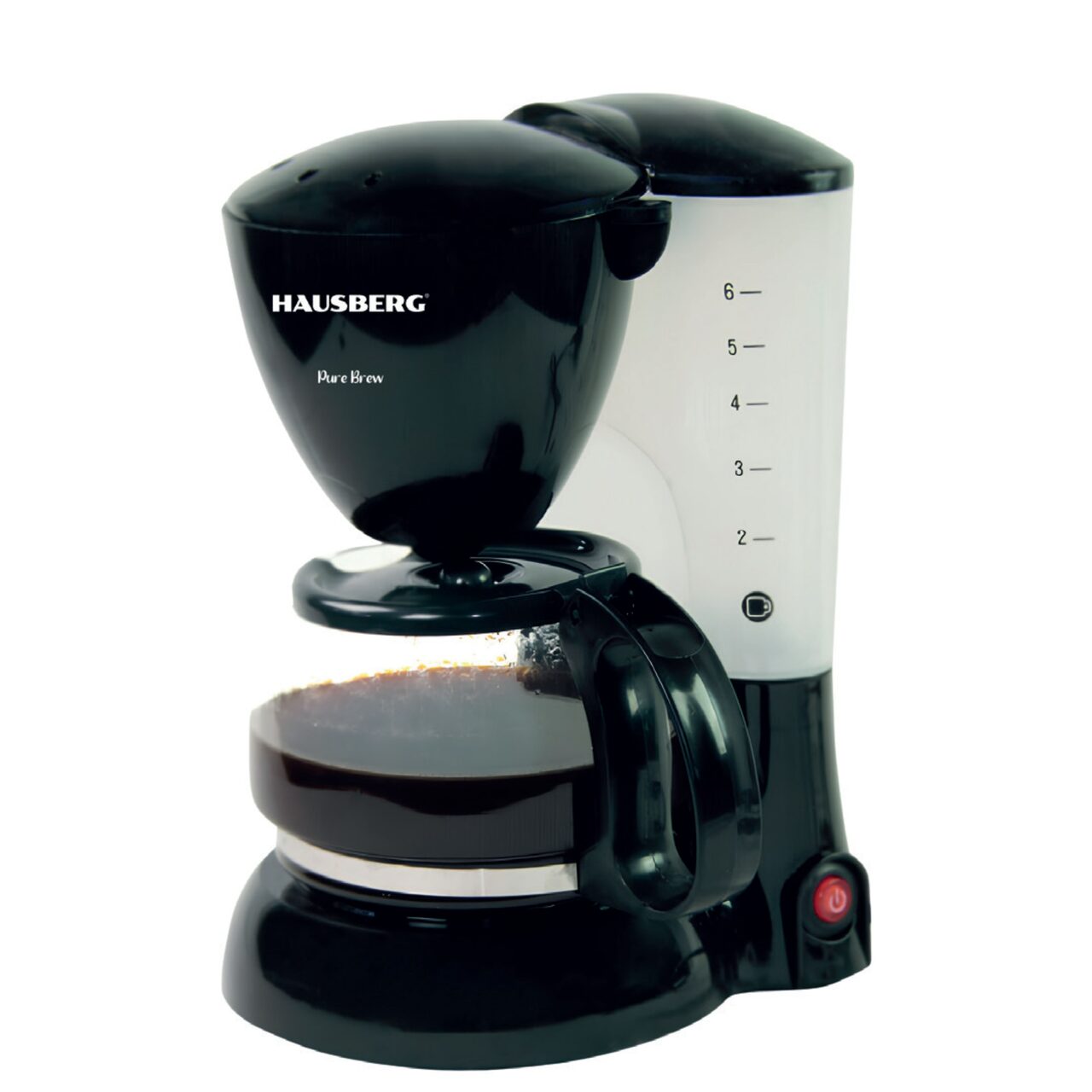Filtru de cafea Hausberg HB-3650, 600 ml, 650 - 800 W, Negru Imagine principală a produsului