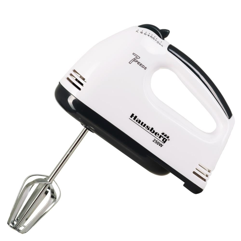 Mixer de mana, Hausberg HB-4112, Negru, 250 W, 7 viteze