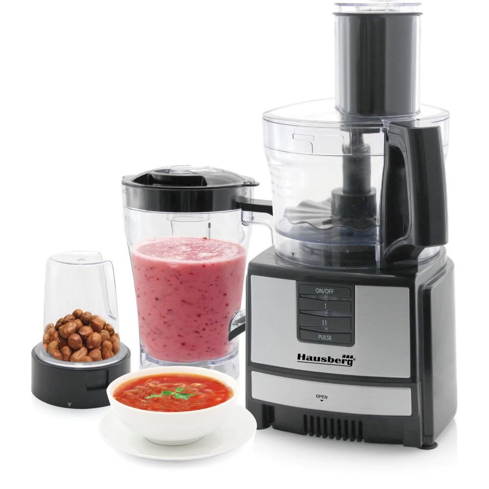 Robot de bucatarie 3 in 1 HB7522NG , macinare, taiere, framantare si tocare, 600 W, Negru, multifunction food procesor Imagine principală a produsului