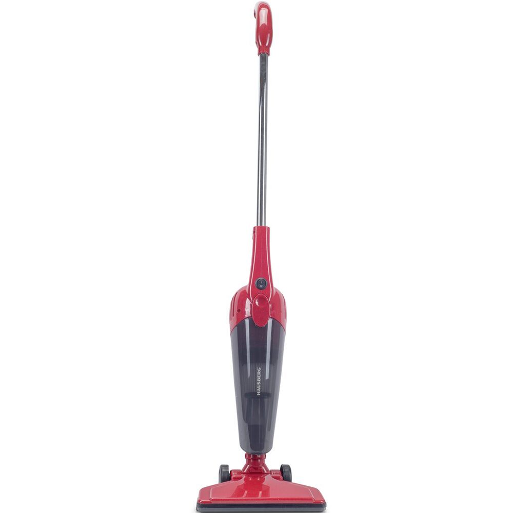 Aspirator vertical 2 in 1 HAUSBERG HB-2025RS, fara sac, aspirare uscata, filtru Hepa, 0.5 L, 600W, Rosu Imagine principală a produsului