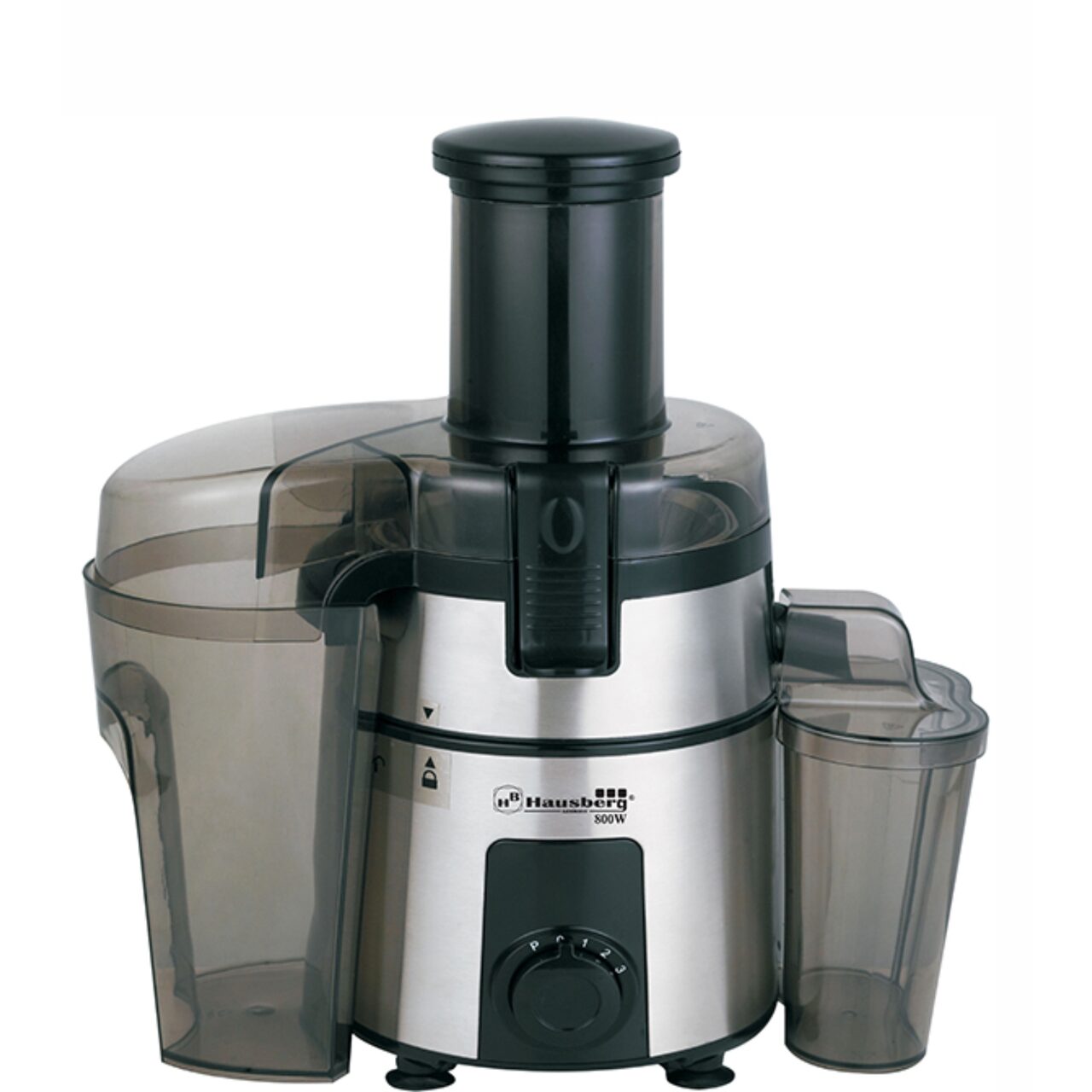 Storcator de Fructe Hausberg HB7510, 800W,Inox/Negru, Lame Otel Inoxidabil Imagine principală a produsului