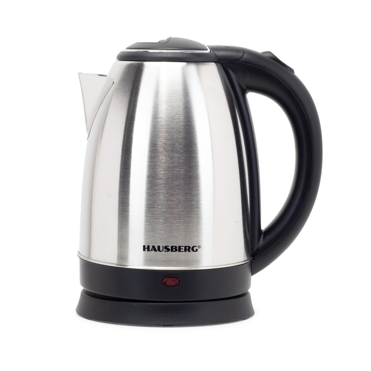 Cana fierbator inox Hausberg HB-3615, 1500 W, 1.8 L, suport rotativ, sistem de protectie Imagine principală a produsului