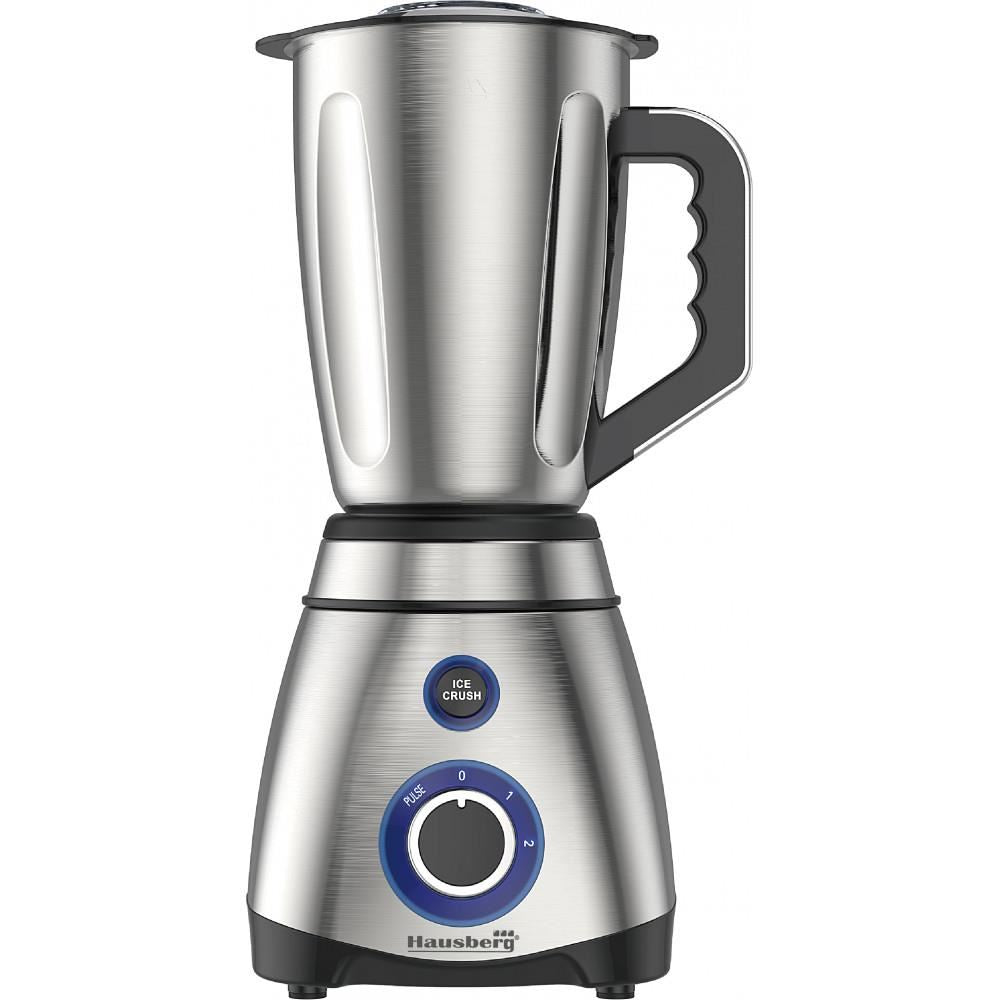 Blender cu rasnita, Hausberg HB-7763, 600 W, recipient din inox 1.5 L, doua viteze cu pulsatii Imagine principală a produsului