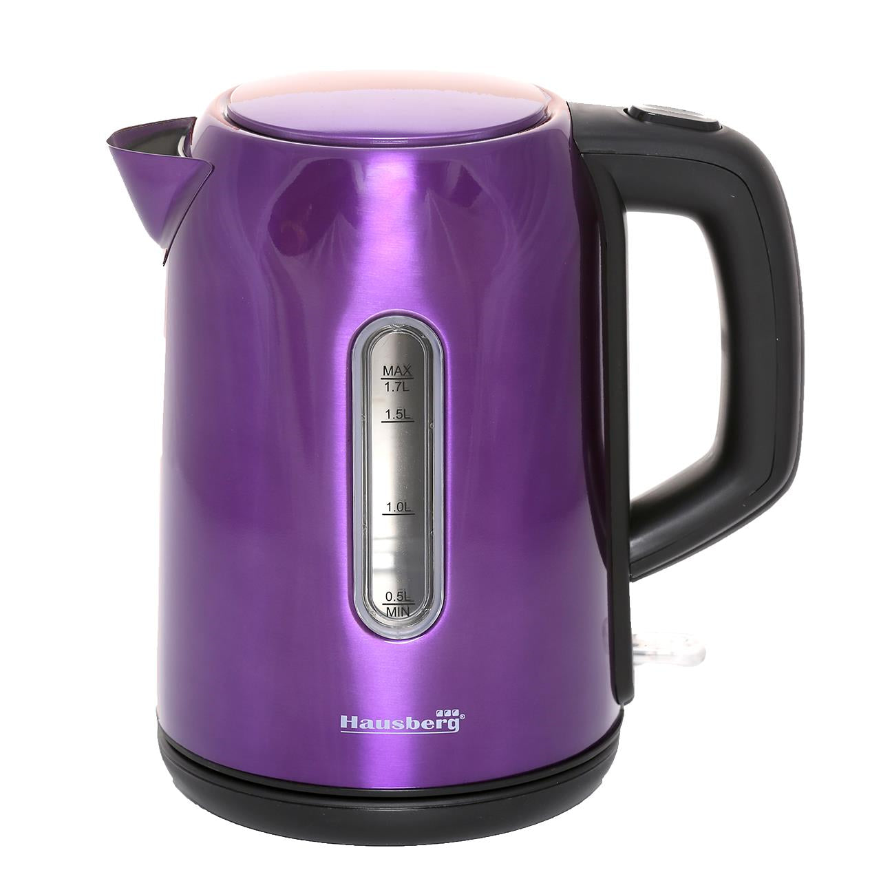 Cana fierbator Hausberg HB-3608Mv, 2200 W, 1.7 l, Inox, MOV Imagine principală a produsului
