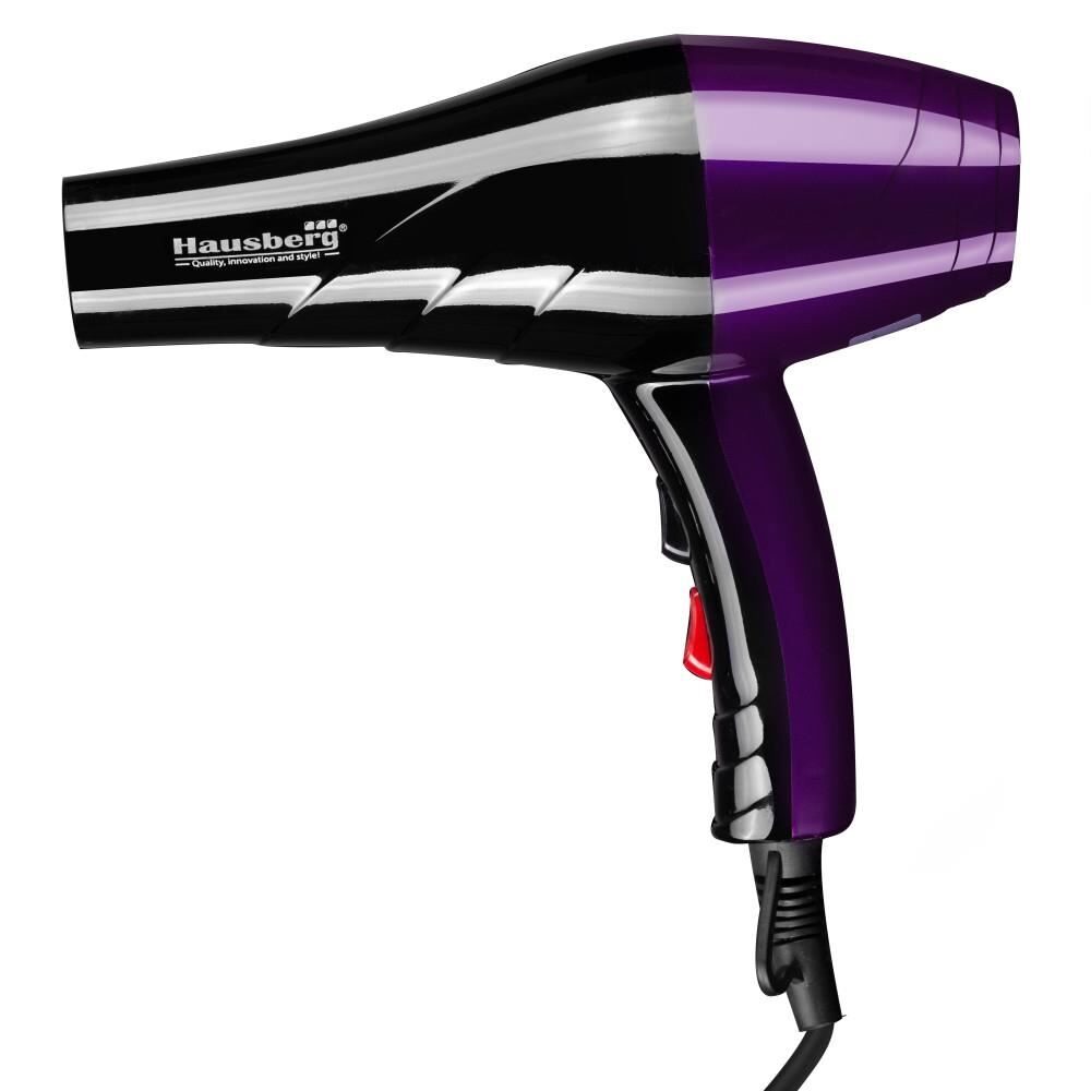 Uscator de par Hausberg HB-26MV , Putere 2000-2400W,2 trepte de viteza, Negru-Mov Imagine principală a produsului