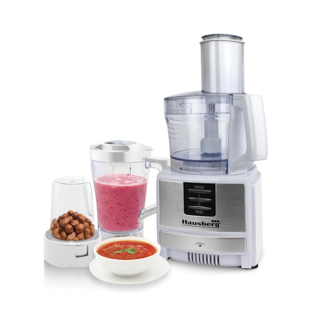Robot de bucatarie 3 in 1 HB7522AB , macinare, taiere, framantare si tocare, 600 W, Alb, multifunction food procesor Imagine principală a produsului
