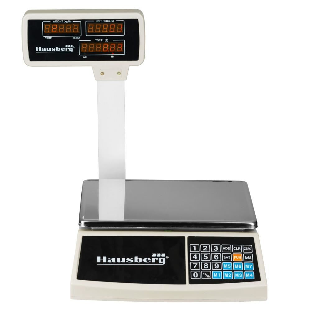 Cantar electronic Hausberg HB6051, Afisaj LCD luminos, Capacitate 30kg Imagine principală a produsului