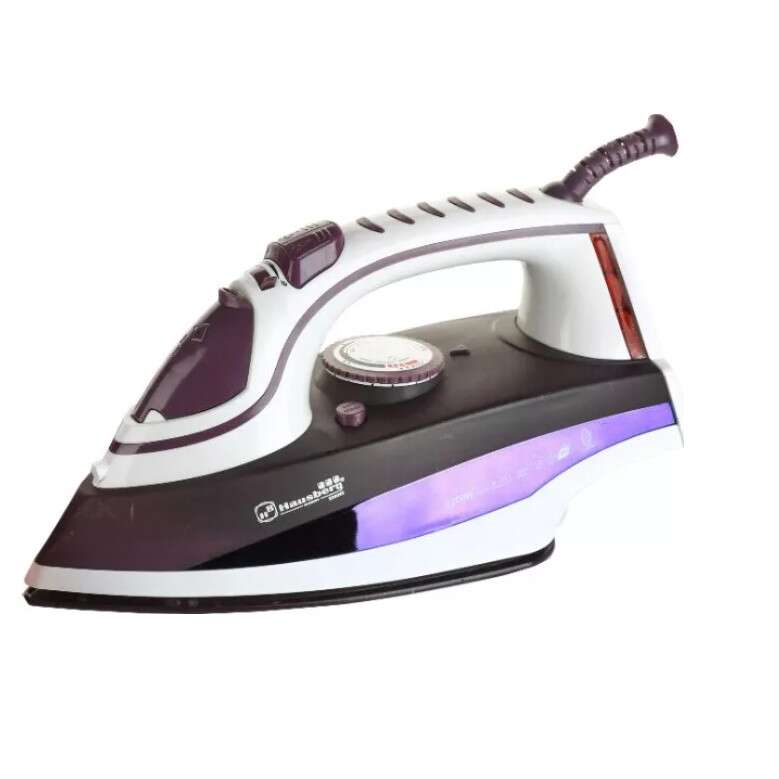 Fier de calcat Hausberg HB-7801MV, talpa ceramica, jet de abur 17g/min, abur pe verticala 25g/min, sistem antipicurare, sistem autocuratare, 2300W Imagine principală a produsului
