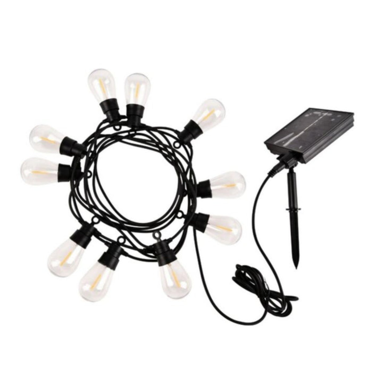 Ghirlanda Luminoasa cu Pendule 10m – Becuri LED, IP65, Incarcare Solara & USB