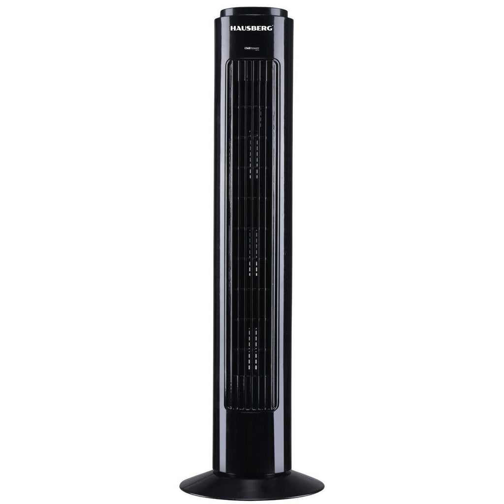 Ventilator Turn HAUSBERG HB-5950NG, 40-50W, 2 moduri de functionare, 3 viteze, baza rotativa, Negru