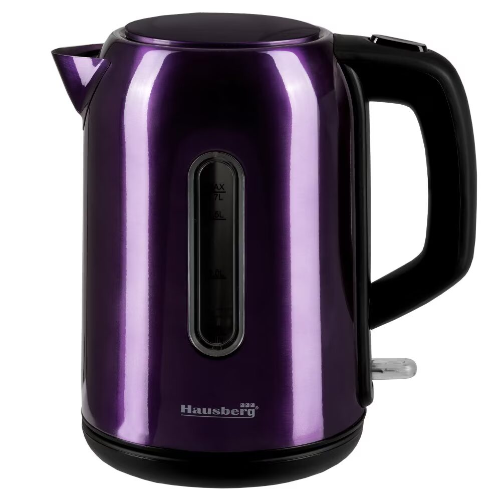 Cana fierbator Hausberg HB-3608MV, 2200 W, 1.7 l, Inox, MOV Imagine principală a produsului