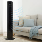 Ventilator Turn HAUSBERG HB-5950NG, 40-50W, 2 moduri de functionare, 3 viteze, baza rotativa, Negru