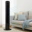 Ventilator Turn HAUSBERG HB-5950NG, 40-50W, 2 moduri de functionare, 3 viteze, baza rotativa, Negru