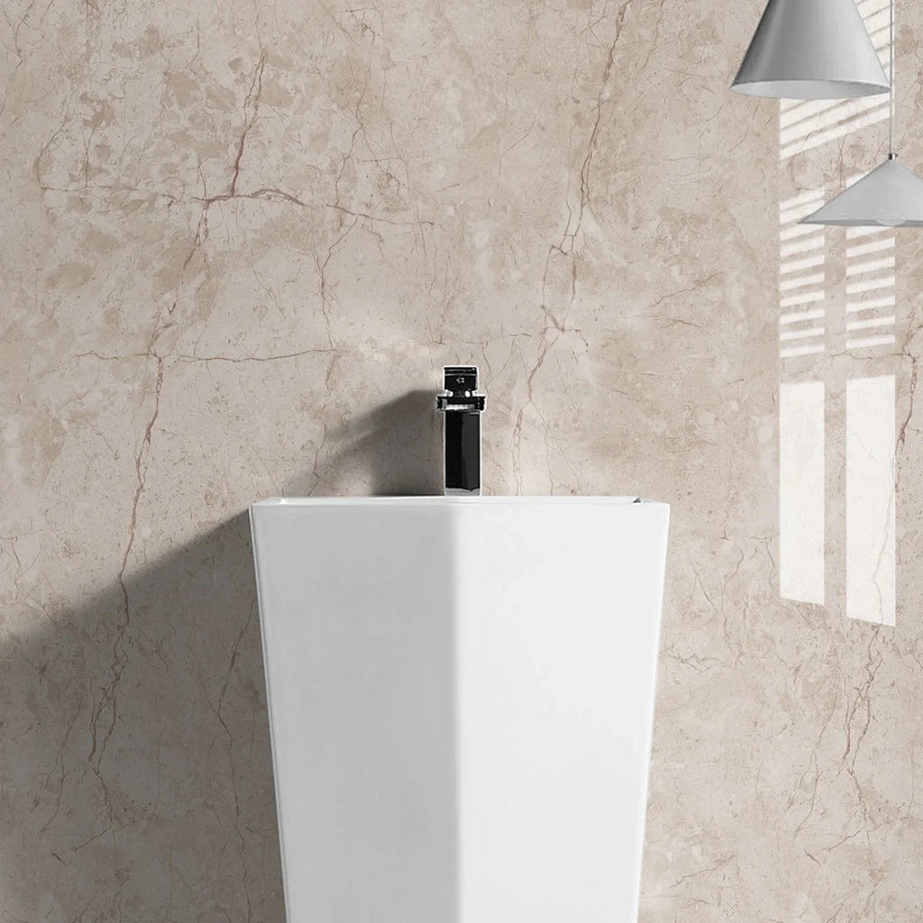 Folie Autocolantă Marmură Bej 60x300 cm – Autoadezivă pentru Mobilier și Bucătărie