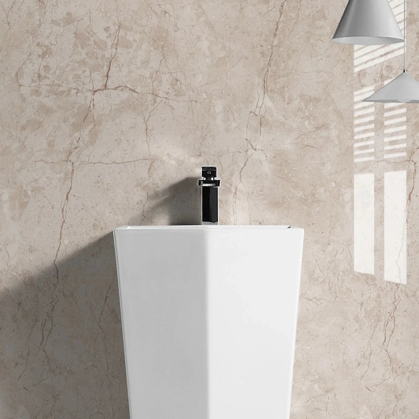 Folie Autocolantă Marmură Bej 60x300 cm – Autoadezivă pentru Mobilier și Bucătărie
