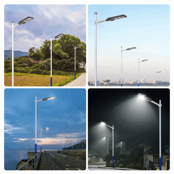 Lampă Solară Stradală 200W – 240 LED, Senzor Mișcare, IP65, Telecomandă