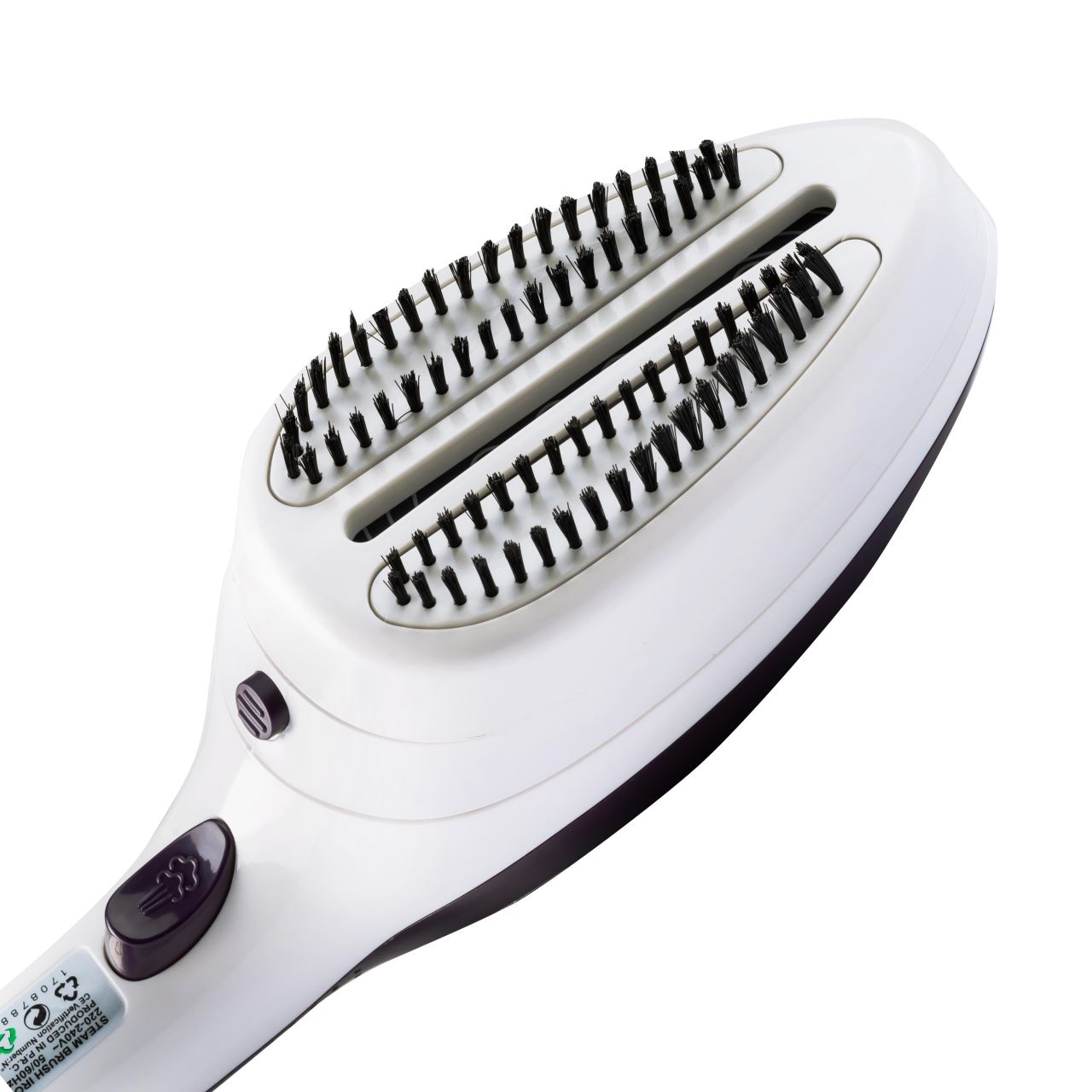 Fier de calcat vertical cu talpa ceramica Hausberg HB-7885MV ,1100 W , accesoriu detasabil cu 2 perie, Mov