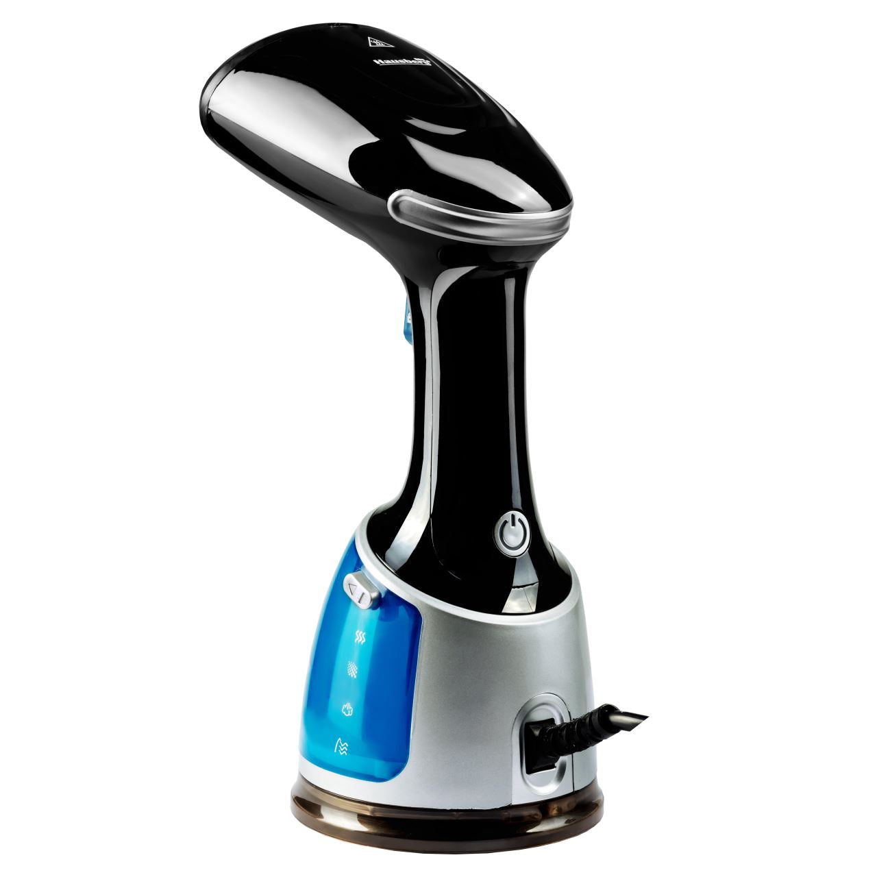 Fier de calcat vertical, Hausberg HB-7900NG, 1500-1700W, rezervor detasabil 220 ml, Negru/Albastru Imagine secundară a produsului