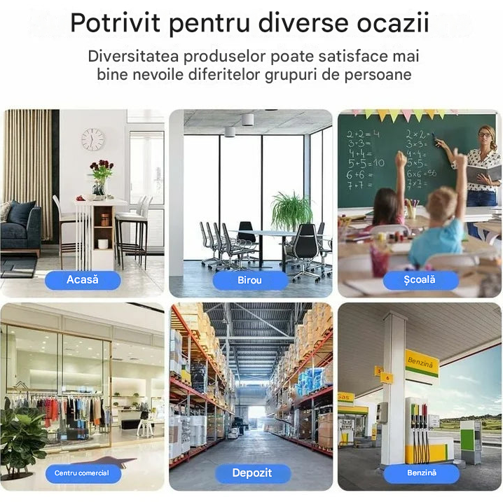 Cameră Supraveghere WiFi 360° Tip Bec E27 – 1080P, Vedere Nocturnă, Senzor Mișcare Imagine secundară a produsului
