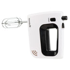 Mixer de mana Hausberg HB-4120NG, 300W ,5 viteze, Functie Turbo, Teluri si carlige metalice, Negru/Alb