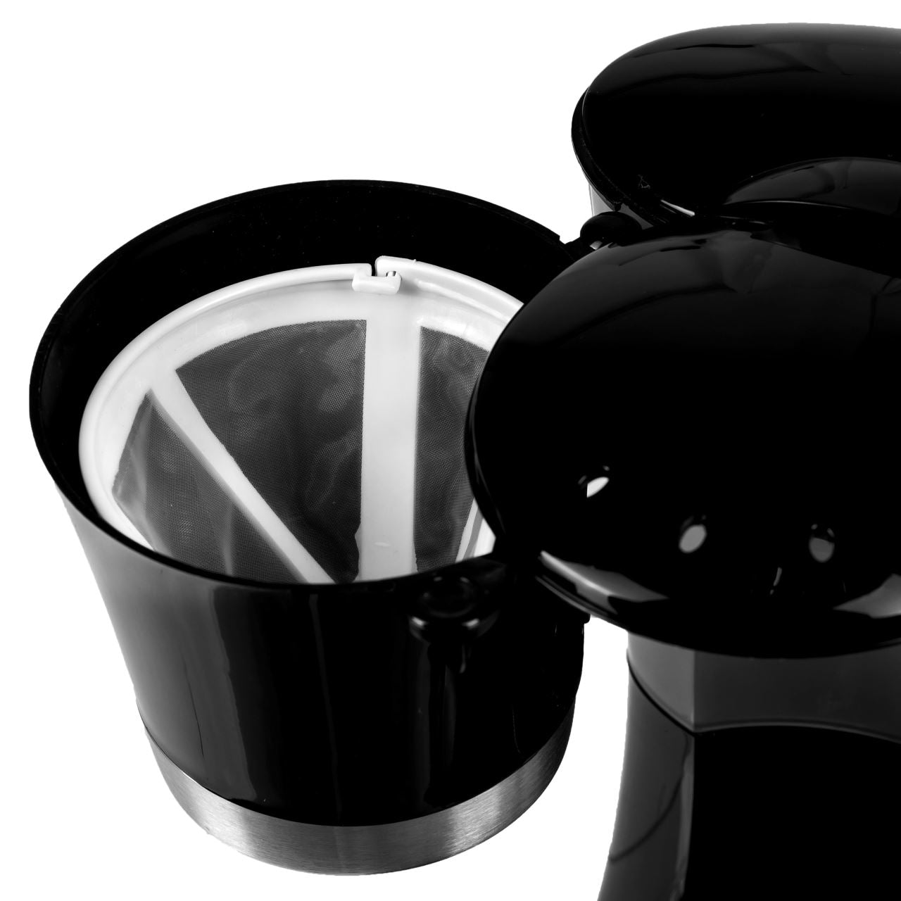 Filtru de cafea Hausberg HB-3650, 600 ml, 650 - 800 W, Negru