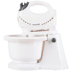 Mixer cu bol rotativ Hausberg HB-3519AB, 5 Viteze + turbo, Capacitate 2L, Putere 300W, Alb