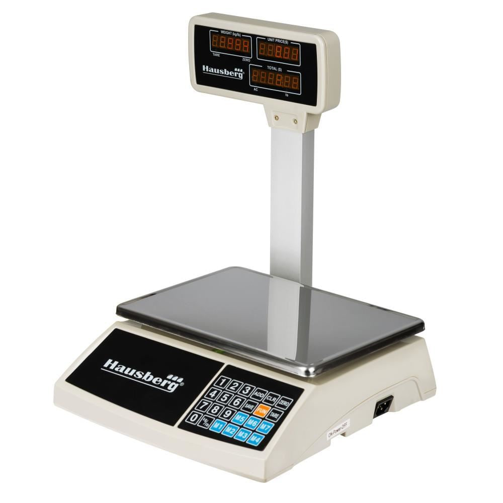 Cantar electronic Hausberg HB6051, Afisaj LCD luminos, Capacitate 30kg Imagine secundară a produsului