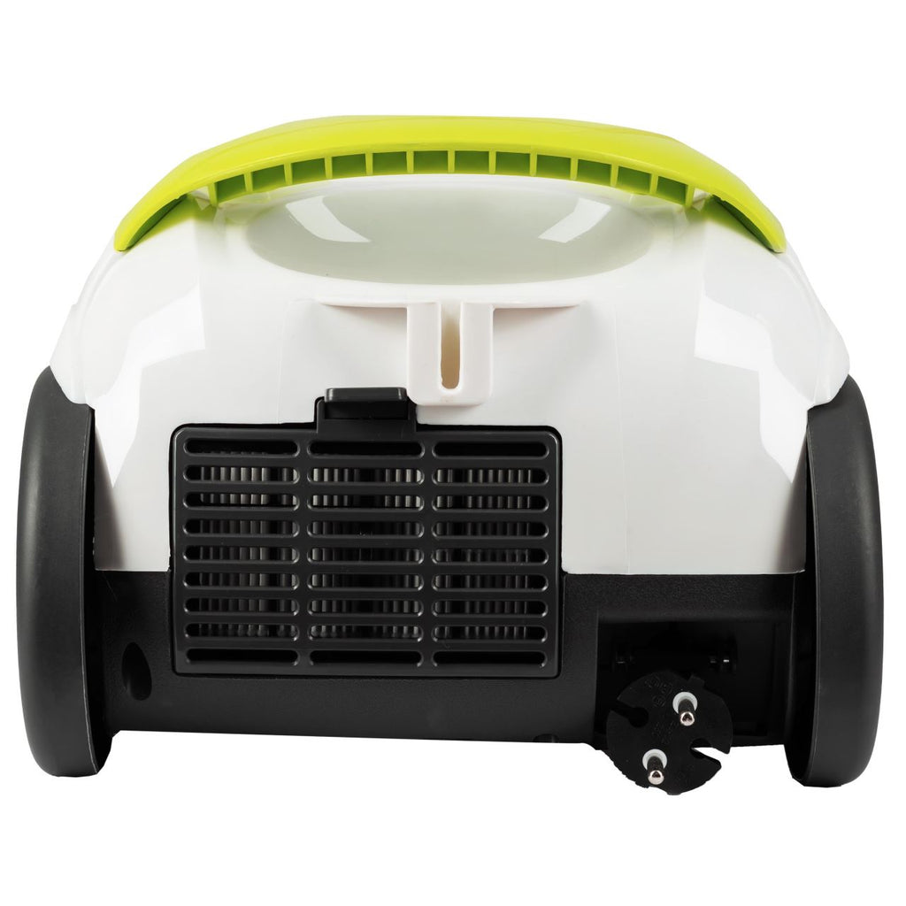 Aspirator cu sac Hausberg HB2080VR, 1500W, Capacitate 1.5L, Alb/Verde