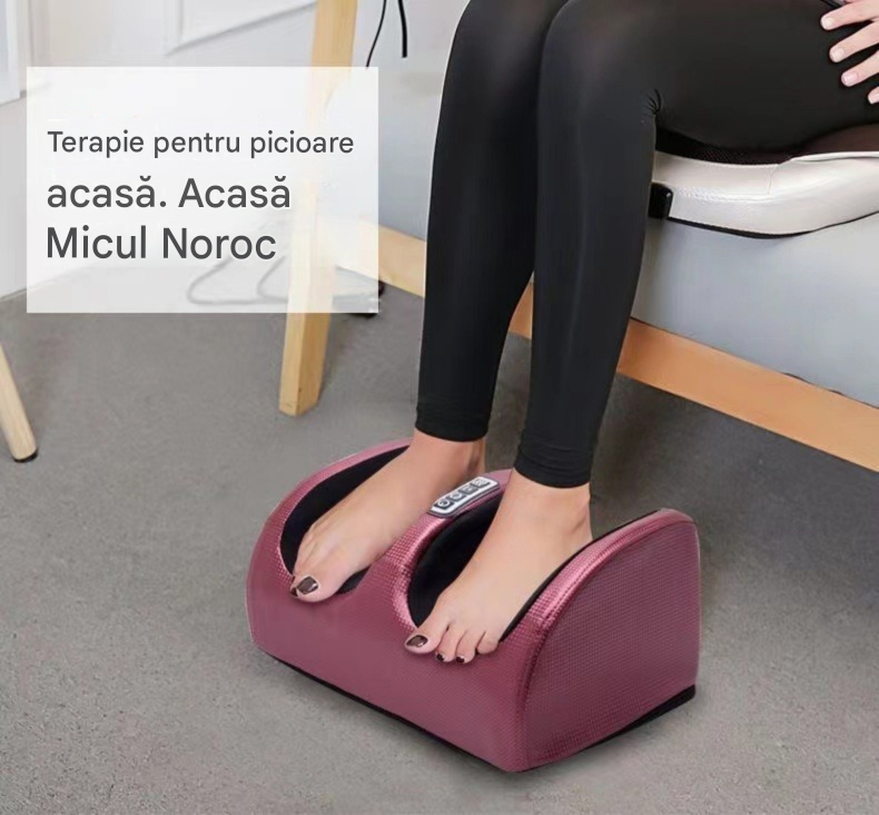 Pachet Aparat Masaj Picioare Shiatsu + Plasturi Termici Autoadezivi Genunchi