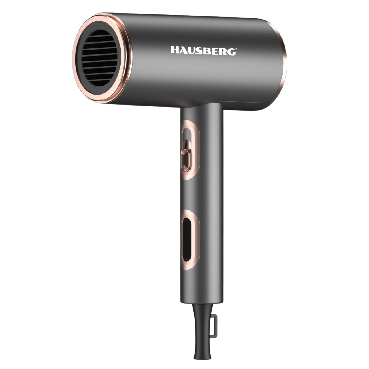 Uscator de par HAUSBERG HB-263GR, 2200W, 2 viteze, 3 trepte de incalzire, gri Imagine principală a produsului
