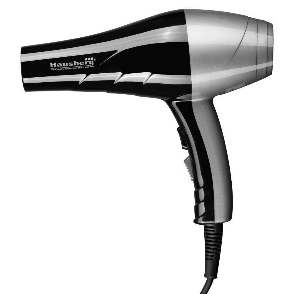 Uscator de par Hausberg HB-26GR, Putere 2000-2400W, 2 trepte de viteza, Negru-Gri Imagine principală a produsului