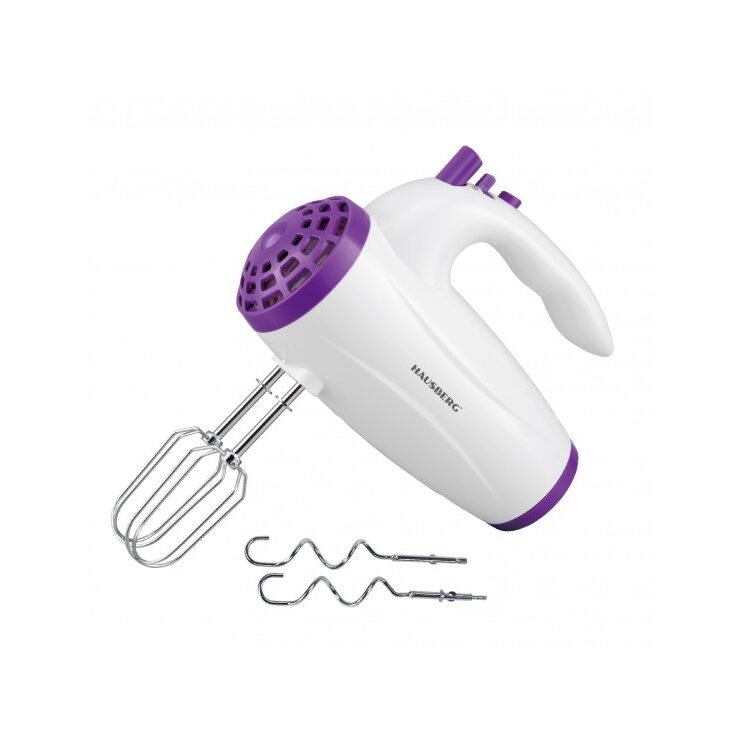 Mixer de mana Hausberg HB-4119NG, 5 viteze, putere 300W, motor de cupru, MOV Imagine principală a produsului