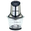 Tocator electric HAUSBERG HB-4507IN, 400-500W, 1 treapta de viteza, 1.2 litri, bol din sticla, 6 cutite cu lame din otel inoxidabil, argintiu