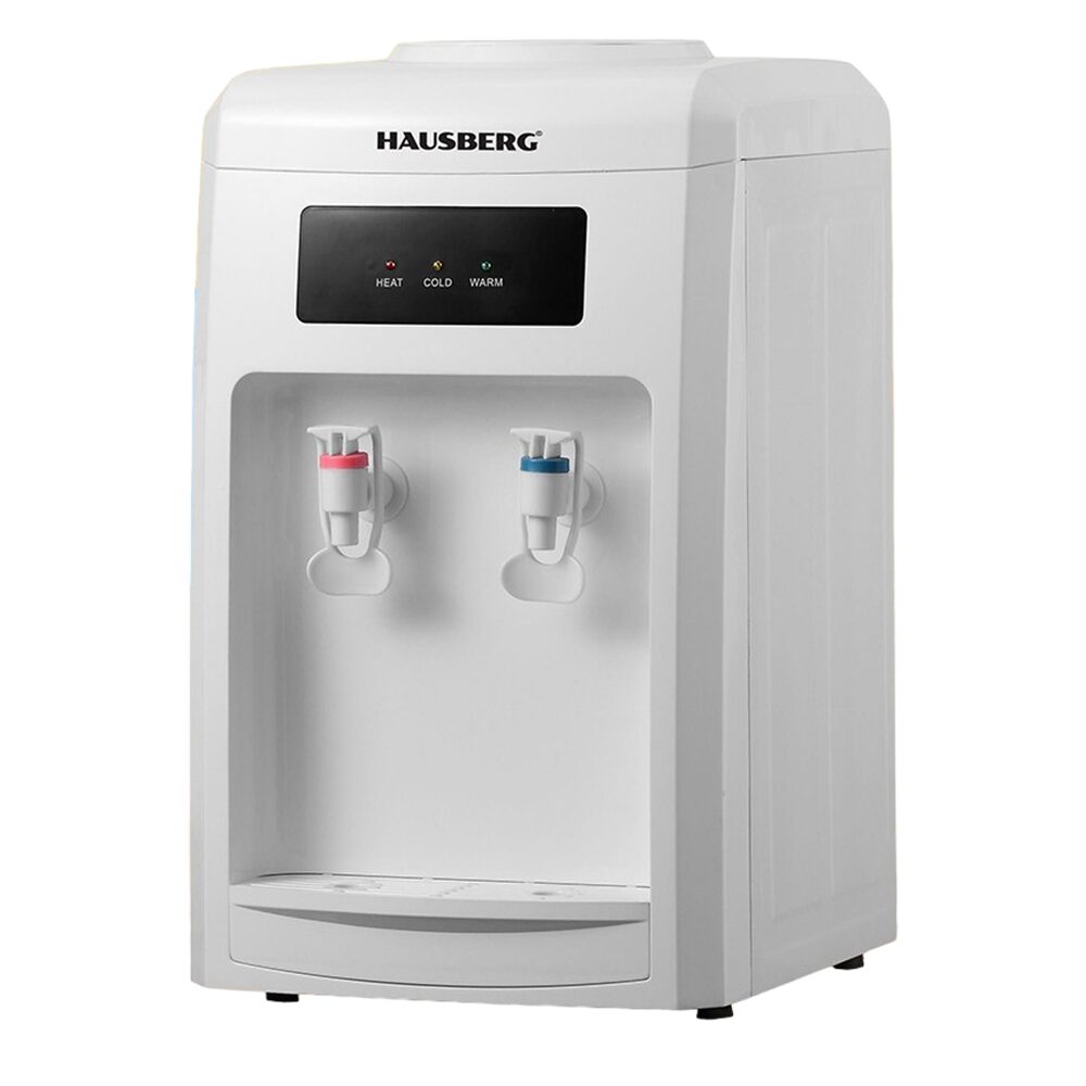 Dozator apa Hausberg HB-6026AB, putere incalzire 550 W, putere racire 80 W, indicatoare LED pentru apa calda si rece, termostat automat, Alb Imagine principală a produsului