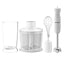 Blender 3 in 1 HAUSBERG HB-7701AB, 500W, 2 viteze, Material ABS, lame din inox, Capacitate pahar 700ml, tocator 500ml, Alb
