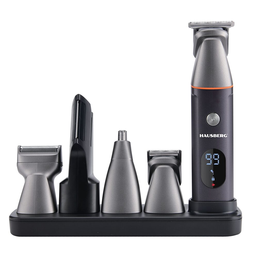 Set aparat de tuns profesional HAUSBERG HB-77GR, 5W, autonomie 90 min, afisaj LCD Imagine principală a produsului